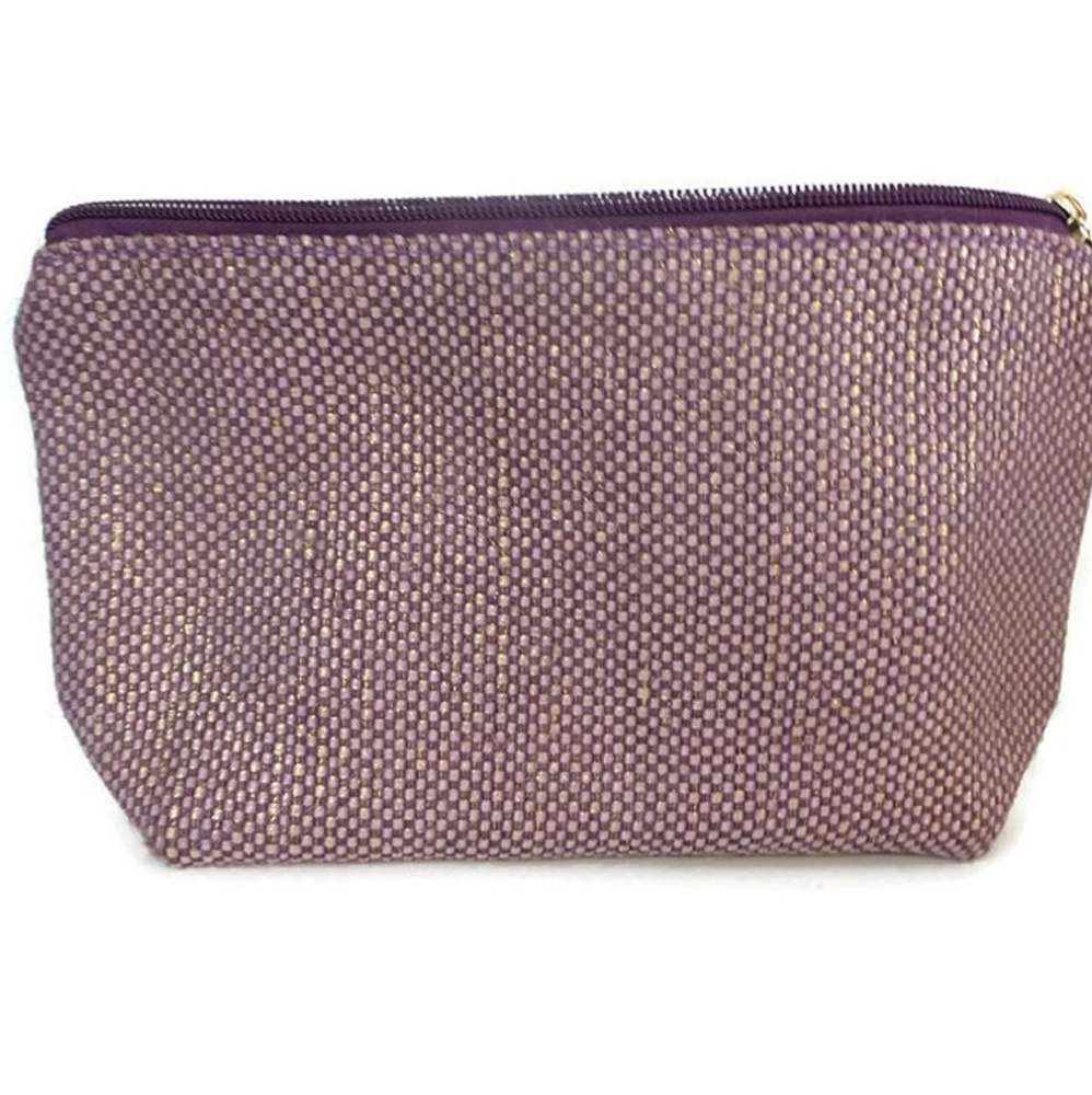 *NWOT* Tarte Purple & Gold Makeup Case - Picture 3 of 8